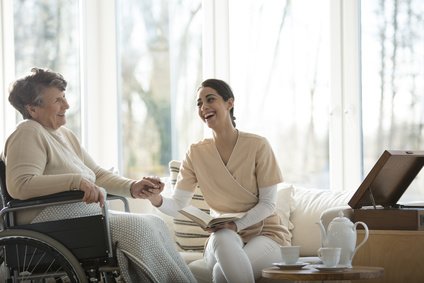 nurse and elderly lady